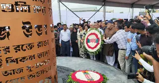 নারায়ণগঞ্জে দেশের প্রথম জুলাই স্মৃতিস্তম্ভ উদ্বোধন